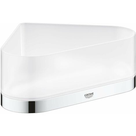 Grohe Selection - Vaschetta per doccia con supporto, ad angolo, cromo 41038000