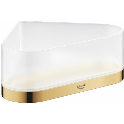 Grohe Selection - Vaschetta per doccia con supporto, ad angolo, vetro/Cool Sunrise 41038GL0