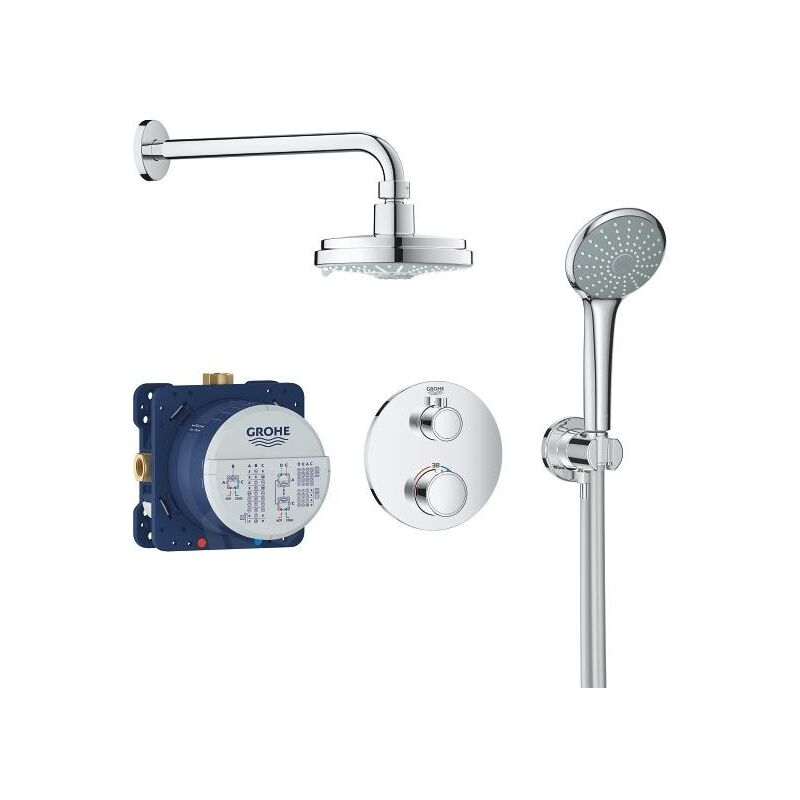Grohe - Système de douche encastré Grohtherm avec Rainshower