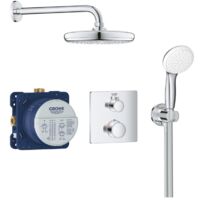 Grohe Set de douche Tempesta 210 avec thermostat encastré, chrome (34729000)