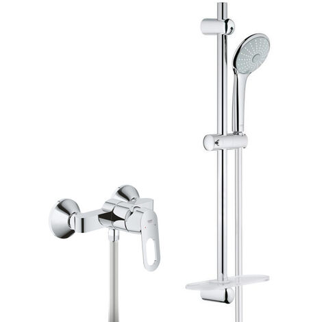 Grohe Set bain/douche Mitigeur thermostatique Grohtherm 800 + Stick de douche mu