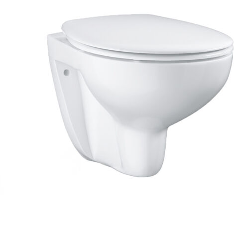 Grohe Set WC sospeso Bau Ceramic senza brida + sedile sfoderabile (BauClassic)
