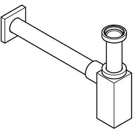 GROHE sifone quadrato 40564 per lavabo in acciaio