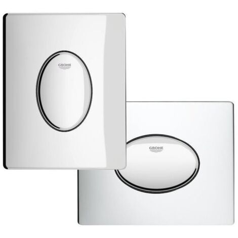 Grohe Skate Air WC-Betätigung 156x197mm, waagerechte Montage, Chrom für 1-Mengen-Betätigung