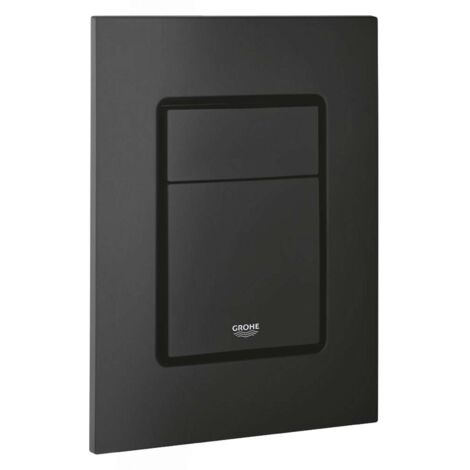 Grohe Skate Cosmopolitan S - Placca di comando per WC, nero fantasma 37535KF0