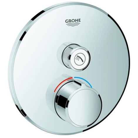 Grohe SmartControl Unterputzmischer, ein Absperrventil, runde