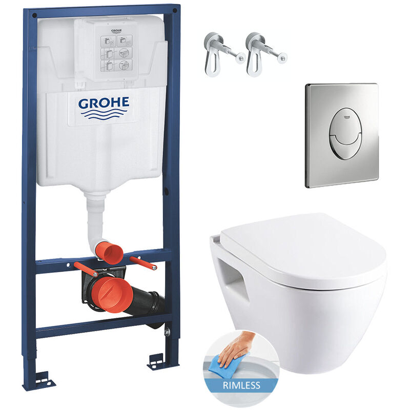 Solido Perfect Toilet Set Support frame Rimless toilet (39186PerfectRimless) - Grohe