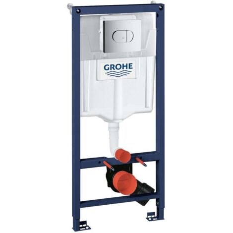 Grohe Solido - Set-Vorwandelement für Wand-WC und Betätigungsplatte Arena Cosmopolitan, Chrom 38981000