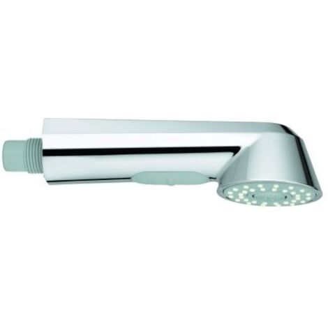 Grohe – Douchette pour robinet chromée – Matériau laiton/plastique – Raccord filetage extérieur – Design moderne pour cuisine
