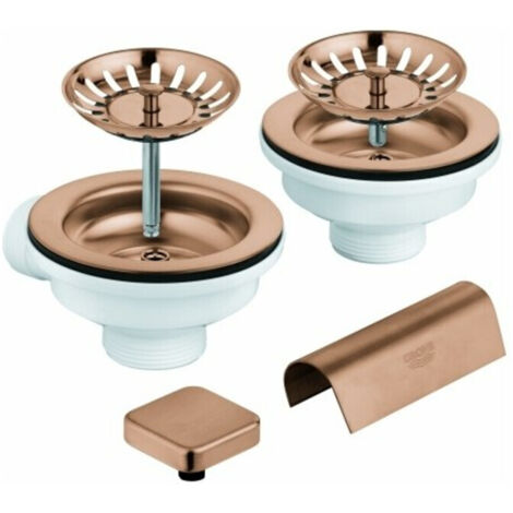 Grohe Spülen-Ablaufgrt. 40999 2 Becken mit Exzenter warm sunset gebürstet
