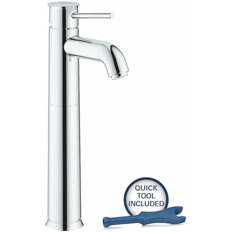 GROHE QuickFix Start Classic, Miscelatore Monocomando per Lavabo a Bacinella, Taglia XL, Cromo