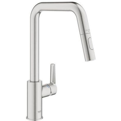 Grohe Start Grifo de cocina acero inoxidable cepillado