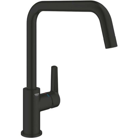 Grohe Start Küchenarmatur 304702430 schwarz matt, hoher U-Auslauf