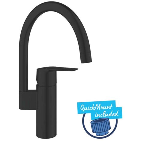 Grohe Start - Miscelatore da lavello, nero opaco 304692430