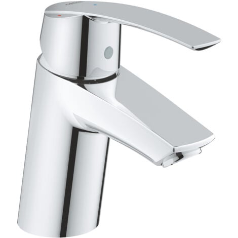 Grohe Start Mitigeur monocommande lavabo taille S avec Limiteur de température + Bonde clic clac, Chrome (23551001)