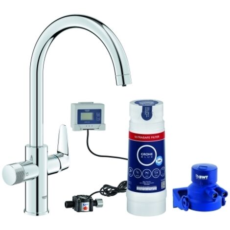 Grohe Starter Kit Blue Pure BauCurve 30582 C-Auslauf US-Filter chrom