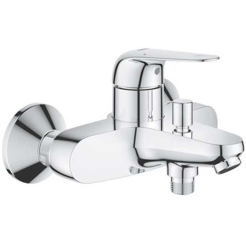 Mitigeur monocommande bain/douche Grohe Swift - 24335001 - Chromé - Montage mural apparent