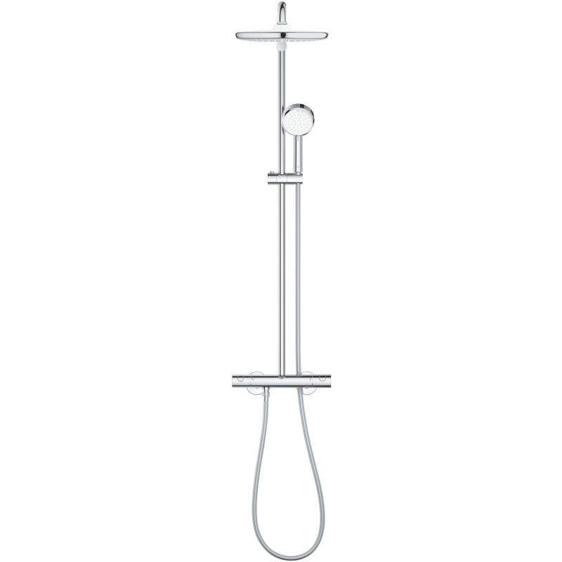 Grohe - tempesta cosmopolitan sysyem 250 Colonne de douche avec mitigeur thermostatique et douchette 2Jets, Chrome (26670000)