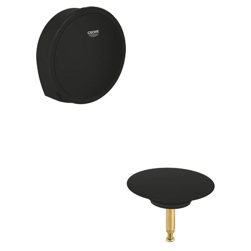 Grohe - Talentofill - Ensemble supérieur de remplissage, d'évacuation et de trop-plein de la baignoire, noir fantôme 19952KF0