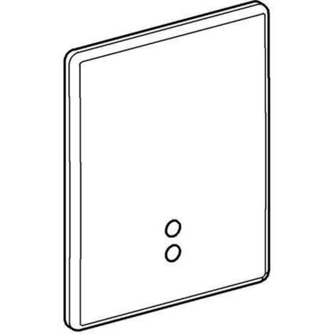 Grohe Tectron Skate Abdeckplatte Edelstahl, 156x197mm