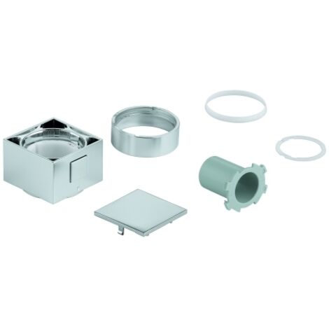 Grohe Temperaturwählgriff 49091 eckig für THM-Fertigmontagesets chrom