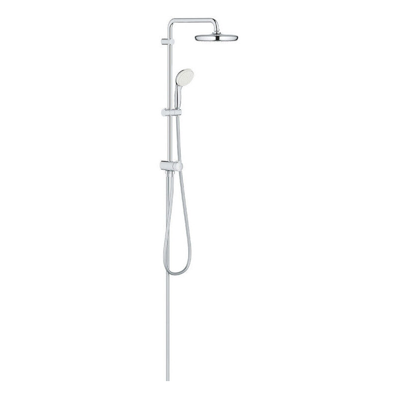 Colonne de douche inverseur manuel tempesta system 210 Grohe 26381001 - Ø21 cm + flexible 125cm + douchette 1 jet - chromé