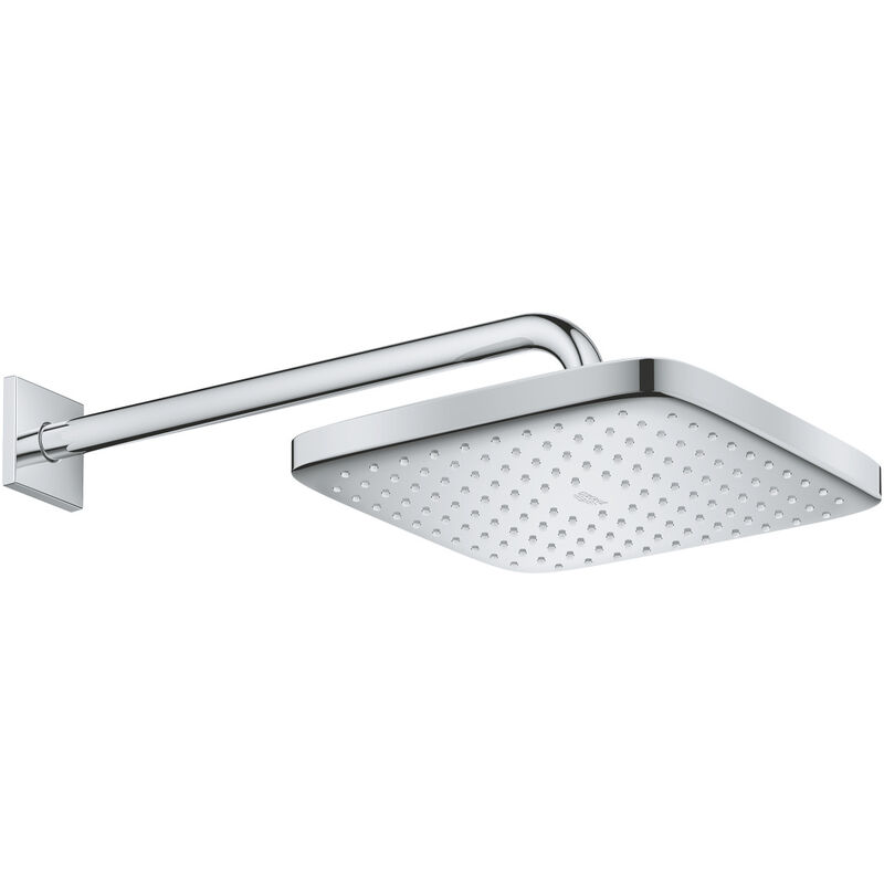 Tempesta 250 cube, Set de Douche de tête 380mm, 1 Jet, carré, Chrome (26682000) - Grohe