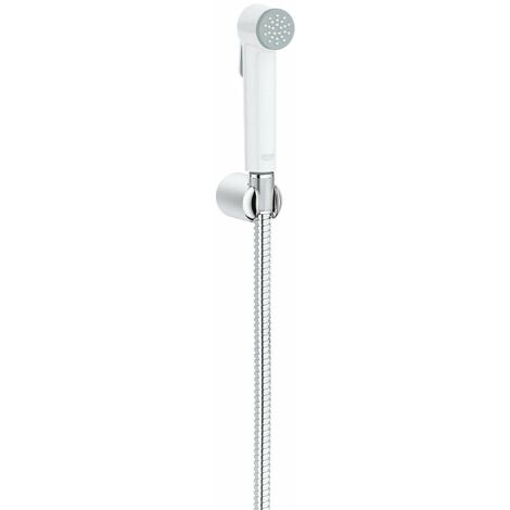 Grohe Tempesta-F - Douchette de bidet avec support et flexible de 1,25 m, chrome/ blanc 26356IL0