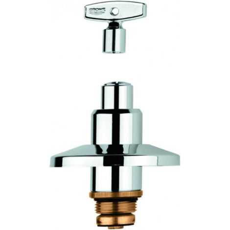 GROHE Tête 11551 3/4\" pour vanne encastrée avec clé à douille chrom, 11551000