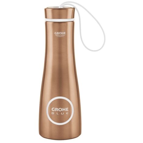 Grohe Thermo-Trinkflasche Blue, Edelstahl, Volumen 450ml, Warm Sunset gebürstet