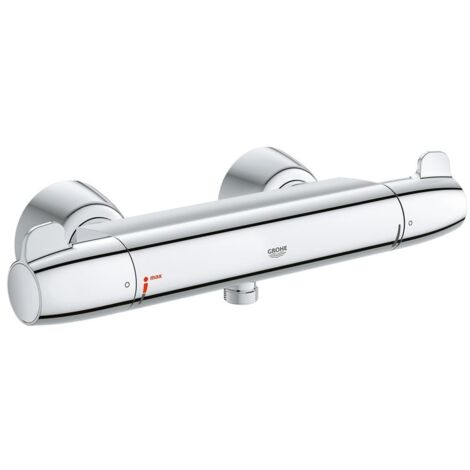 Grohe Thermostat-Brausebatterie Grohtherm Special mit verdeckten S-Anschlüssen, Chrom, 34667000