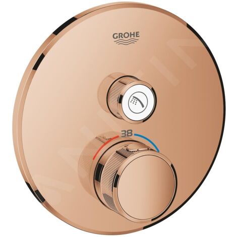 GROHE Thermostat Grohtherm SmartControl 29118 FMS rund 1 ASV warm sunset, 29118DA0