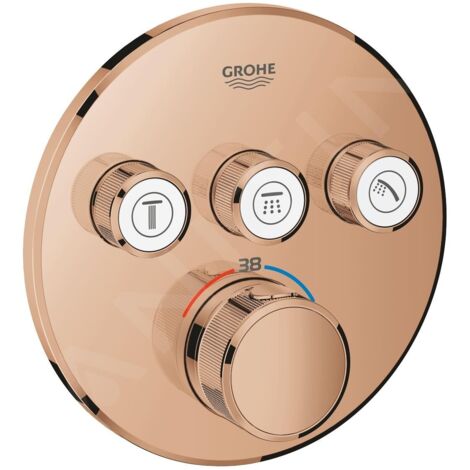 GROHE Thermostat Grohtherm SmartControl 29121 FMS rund 3 ASV warm sunset, 29121DA0
