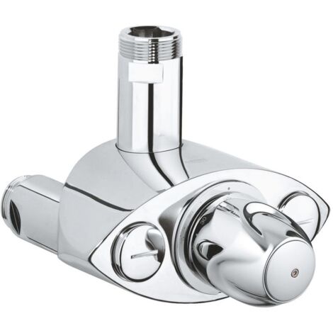 Grohe Thermostatbatterie Grohtherm XL, DN 25, Wandmontage, Einsatzbereich 9l/min bis 140l/min, Chrom