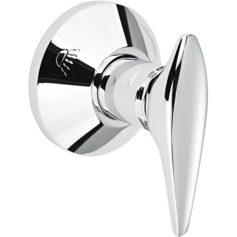 Grohe Umstellhebel mit Rosette für Umstellung, Chrom