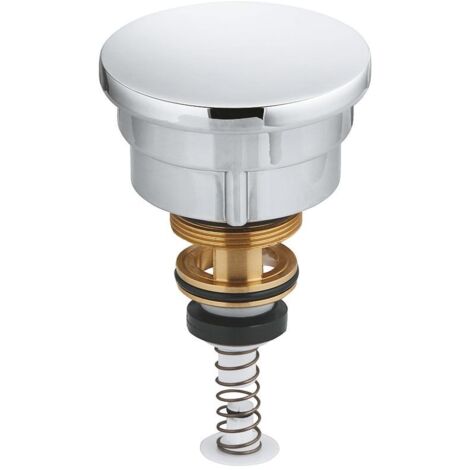 Grohe Umstellung Chrom für Einhand-Wannenbatterien, Wand-/Bodenmontage, automatische Umstellung Wanne/Brause, mit Umstellknopf