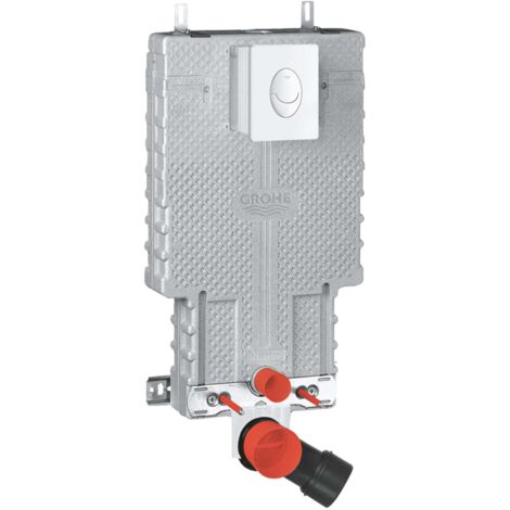 Grohe Uniset - Modulo di installazione a parete per WC sospesi, incl. placca di comando, bianco alpino 38724001