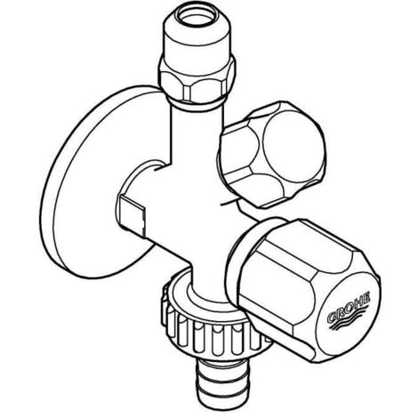 Grohe Universal - Original WAS® Kombi-Eckventil, verchromt 22035000