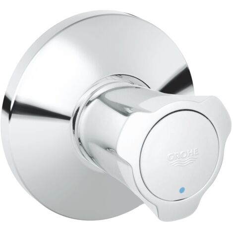GROHE UP COSTA Placa frontal de la válvula de cierre con marcado rojo, EBT 20-80 mm cromado