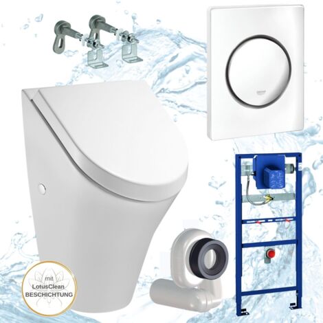 Grohe Urinal Element Urinal mit Deckel Betätigungsplatte weiß Komplettset