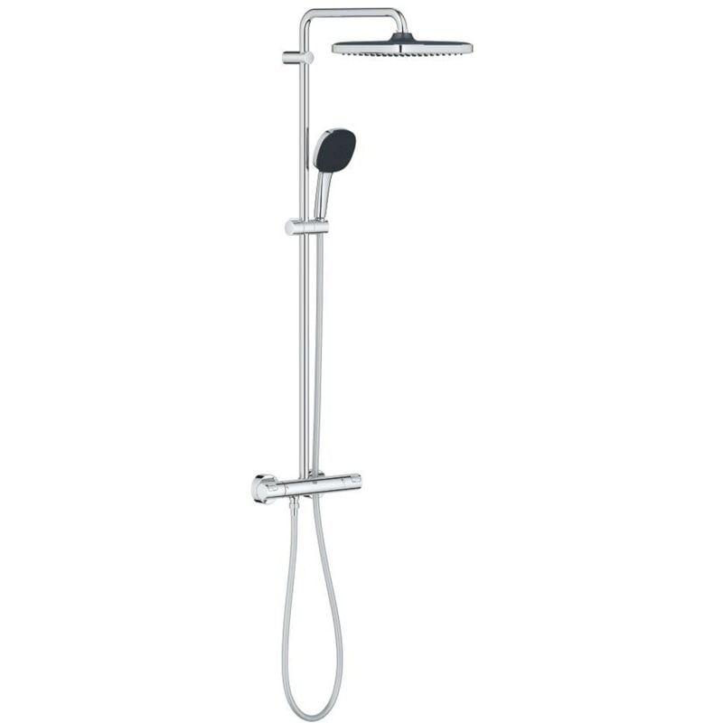 Vitalio Comfort - Set de douche avec thermostat, 25x25 cm, 2 jets, chrome 26696001 - Grohe