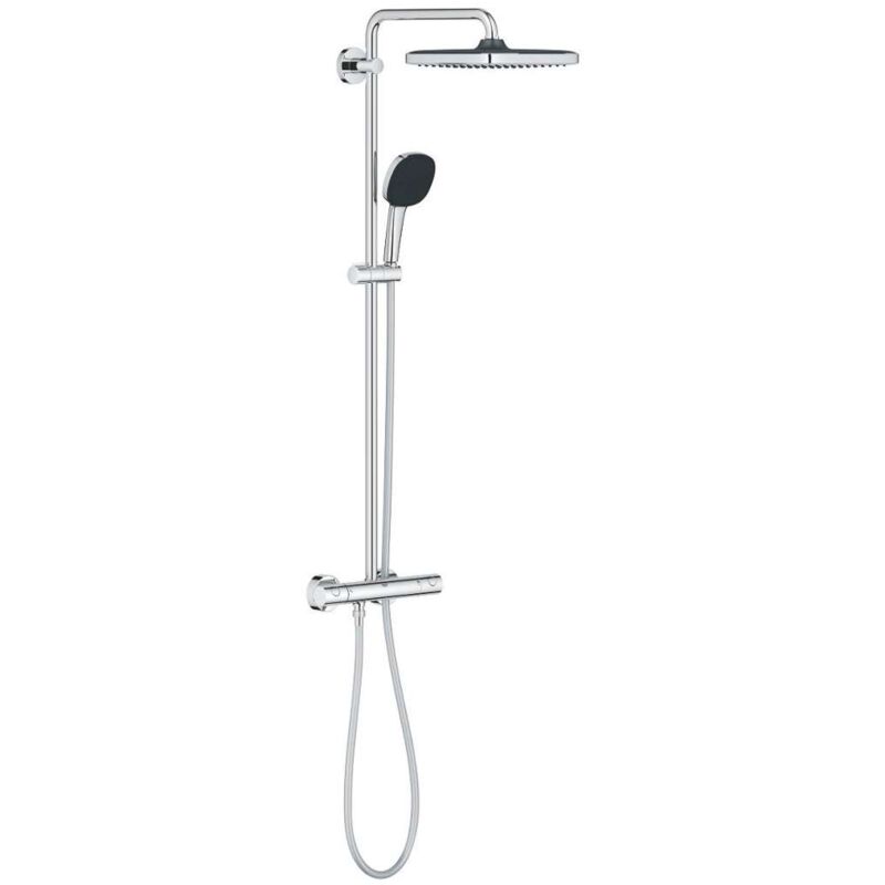 Vitalio Comfort - Set de douche avec thermostat, diamètre 25 cm, chrome 26697001 - Grohe