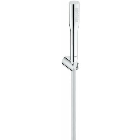 Grohe – Pommeau de douche économe en eau avec support et flexible 1500mm – Débit 9 l/min – Finition chromée résistante aux rayures