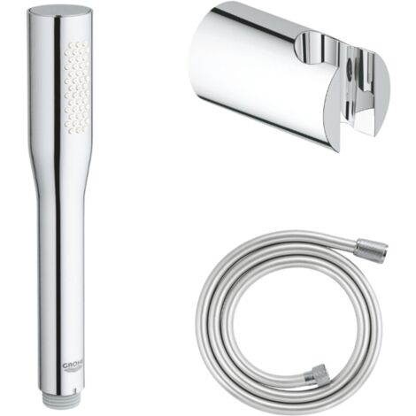 GROHE Vitalio Get Stick Teleducha de 1 chorro cromada con flexo de 150 y soporte redondo