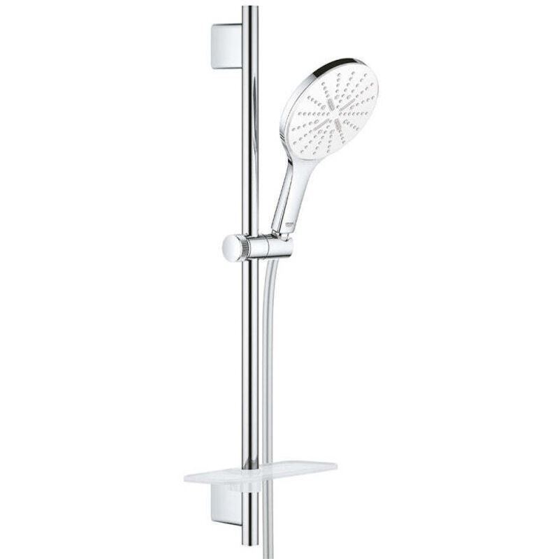 Pommeau de douche GROHE Quickfix Vitalio Smartactive 150 3 jets avec barre de douche et tablette