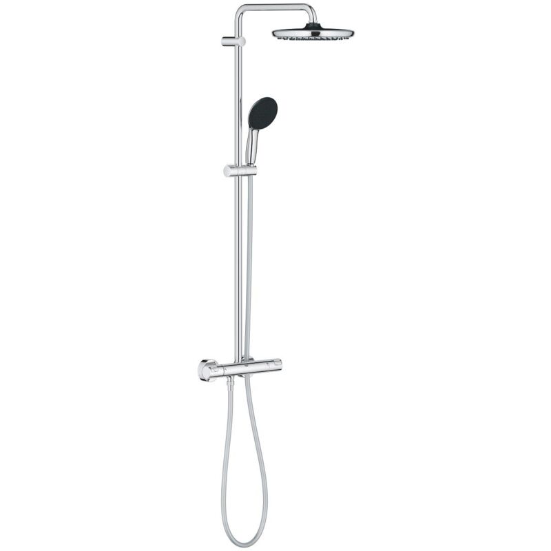 Vitalio Start System 250 Colonne de douche avec mitigeur thermostatique + Douche de tête + Douchette 2 jets, chrome (G26677001) - Grohe