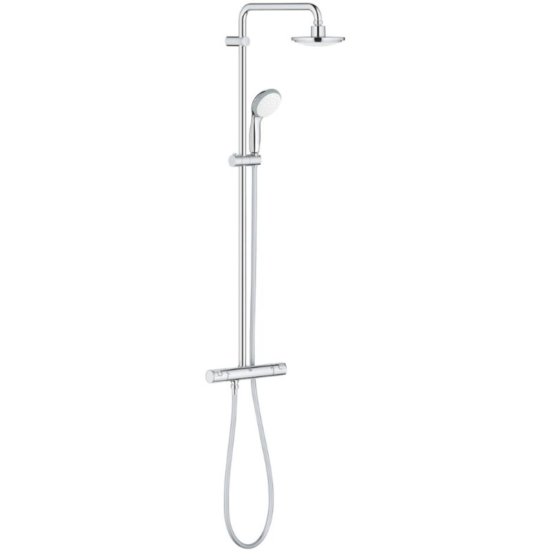Vitalio Start System 160 Colonne de douche avec mitigeur thermostatique + douche de tête + douchette à main, chrome (G26832000) - Grohe