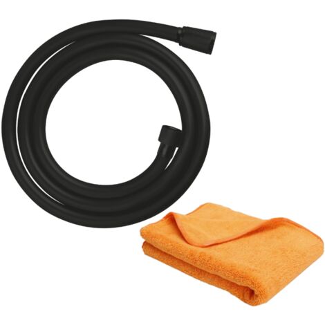 GROHE VitalioFlex Trend flexo de ducha 1500 mm negro mate + microfibra