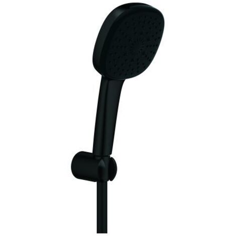GROHE Wandhalterset Tempesta Cube 110 275883, Handbrause Tempesta Cube 110, 3 Strahlarten: Rain/Jet/Massage, Handbrausehalter, Relexaflex-Brauseschlauch 1.500mm, maximaler Durchfluss bei 3 bar: 7.4 l/
