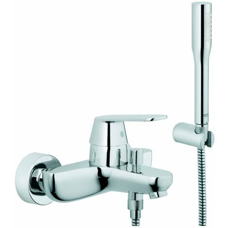 GROHE Wannenbatterie Eurosmart C 32832 mit Brausehalter u. Brauseschlauch chrom